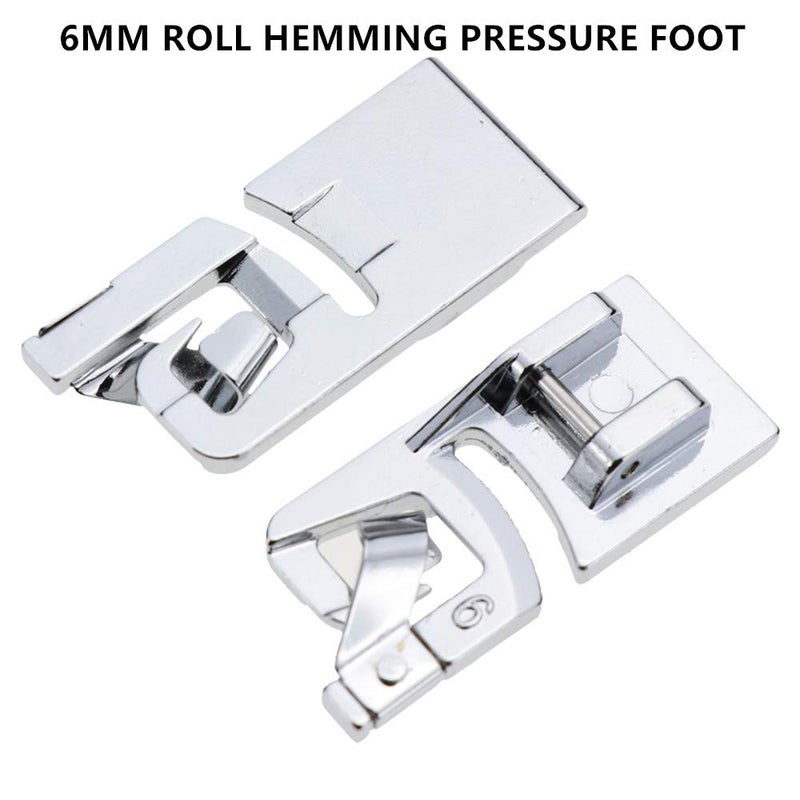 PannySewCraft Narrow Rolled Hem Foot 3 mm, 4 mm, 6 mm Fits All Low Shank Snap-On Singer, Brother, Babylock, Euro-Pro, Janome, Kenmore, White, Juki, New Home - Image 4